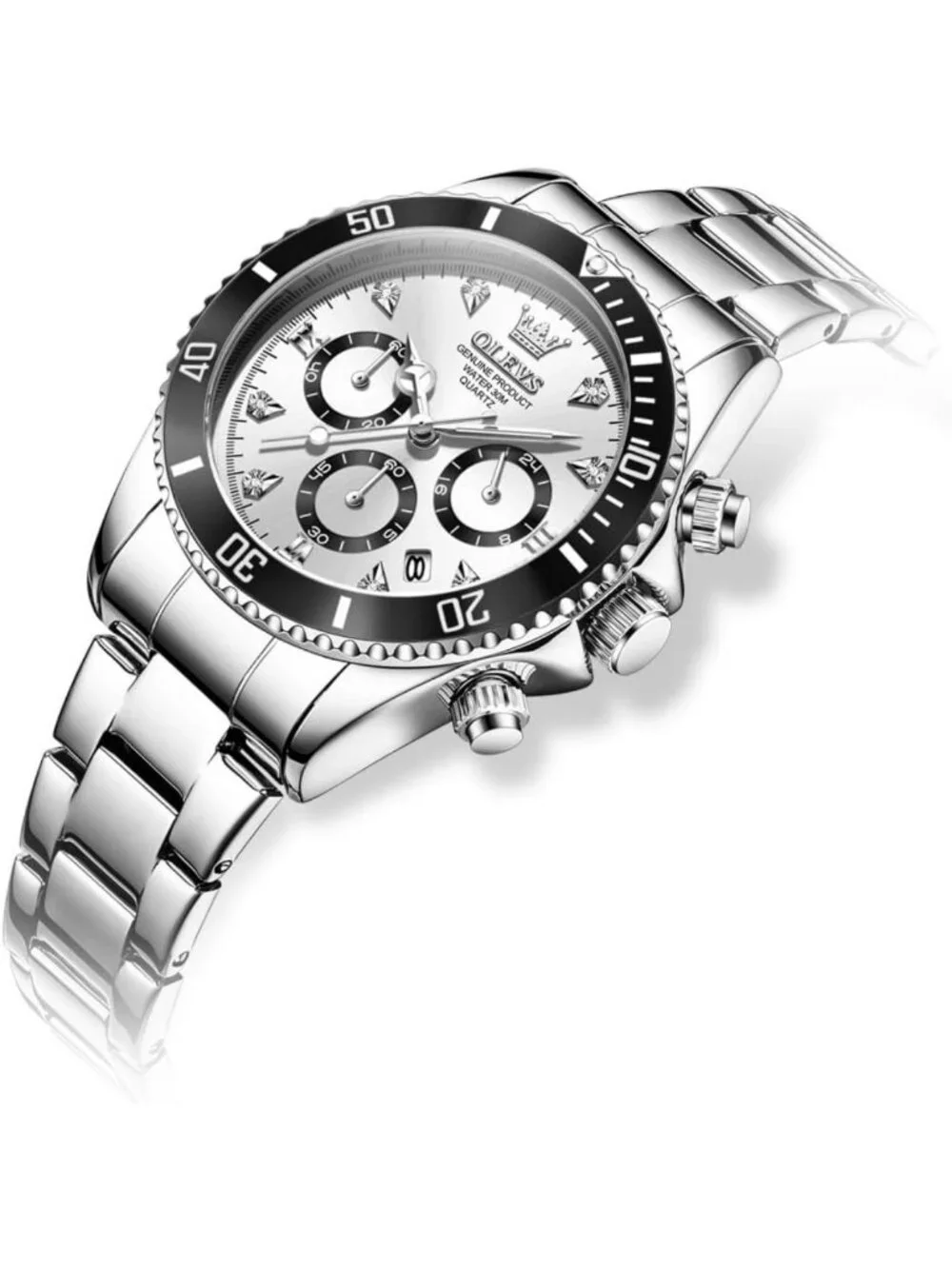 Stylish Women's Diamond Dress Watch - Analog Quartz, Waterproof, Luminous